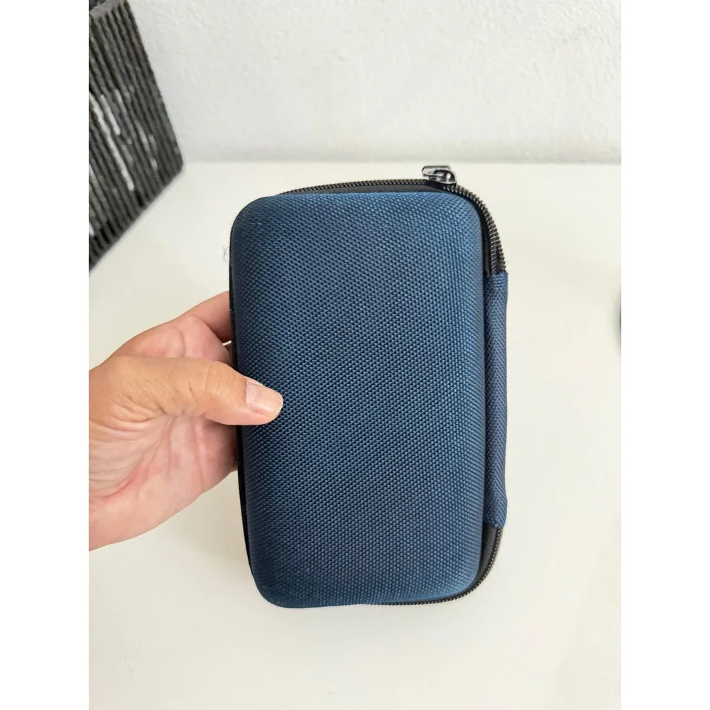 Tumi Delta Airlines Amenity Kit Case Navy Blue Ballistic Nylon Travel Pouch